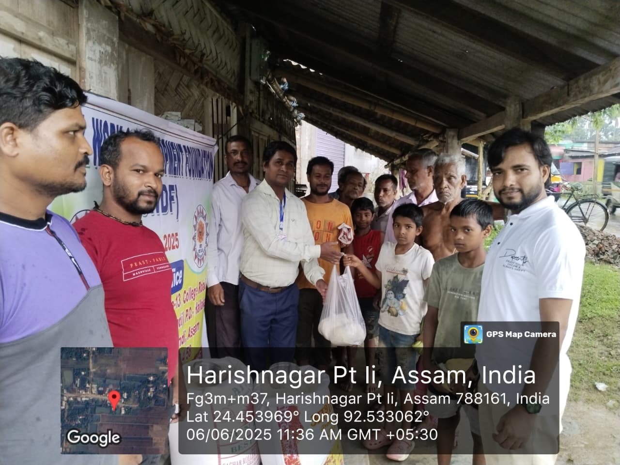 Flood Relief Operations: Essential Ration Distribution Across Hailakandi